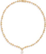 Nadri Pavé Leaf Necklace