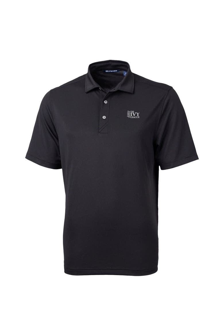 Men's Cutter & Buck  Black Ivy League Virtue Eco Pique Recycled Polo, Alternate, color, Black