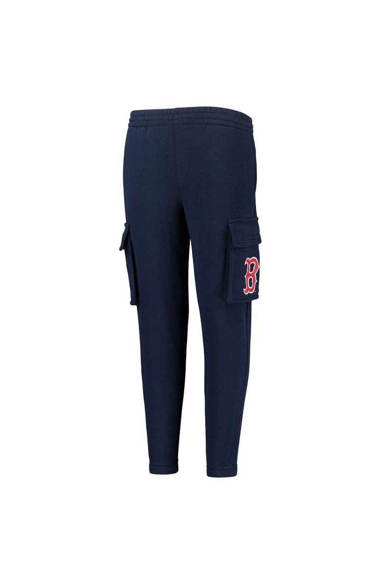 Outerstuff Youth Navy Boston Red Sox Players Anthem Fleece Cargo Pants, Alternate, color, 