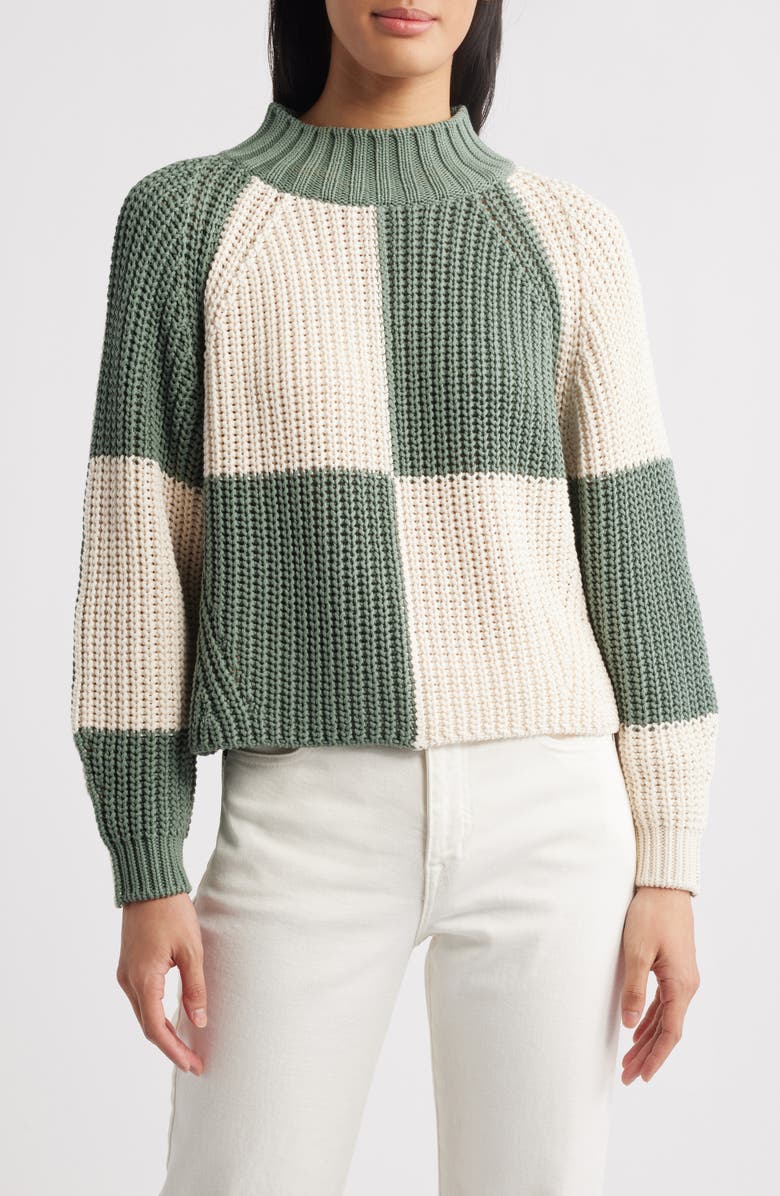 MARGARET O'LEARY Chessboard Sweater, Main, color, 