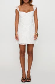 Princess Polly Past & Present Burnout Floral Minidress