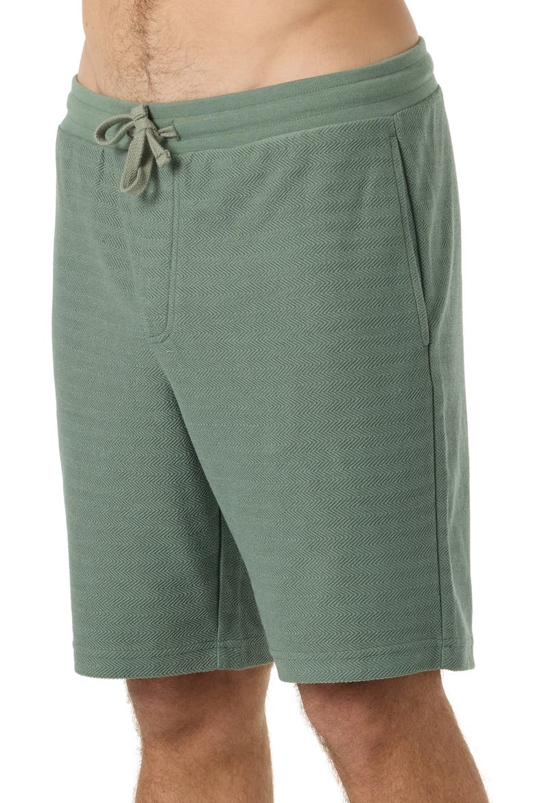 Bavaro Herringbone Drawstring Shorts, Alternate, color, SAGE
