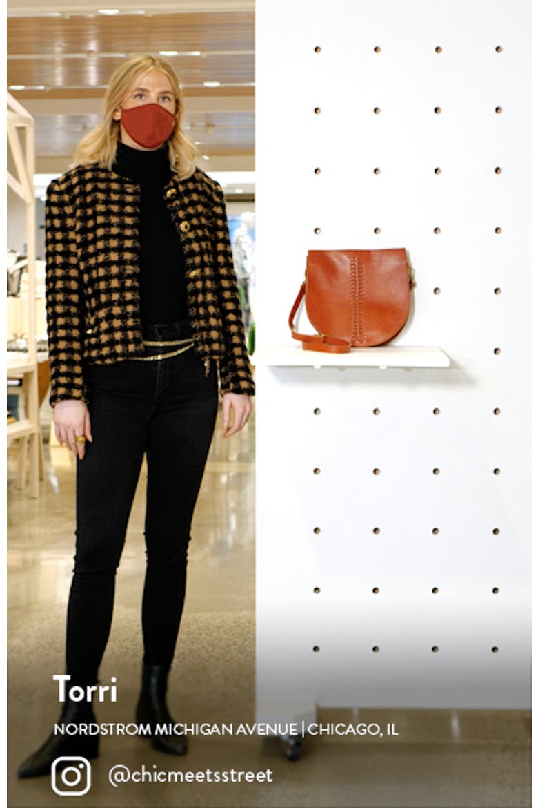 The Transport Saddlebag Whipstitch Crossbody Bag video