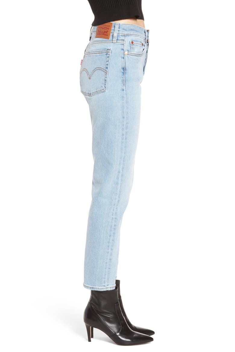 Levi's® Wedgie Icon Fit High Waist Crop Jeans, Alternate, color, BAUHAUS BLUES