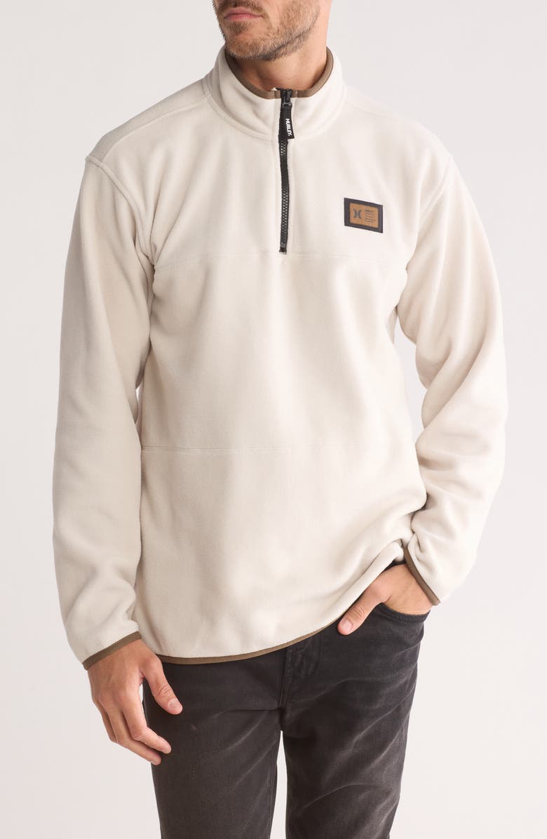Hurley Mesa Windchill Fleece Quarter Zip Pullover, Main, color,