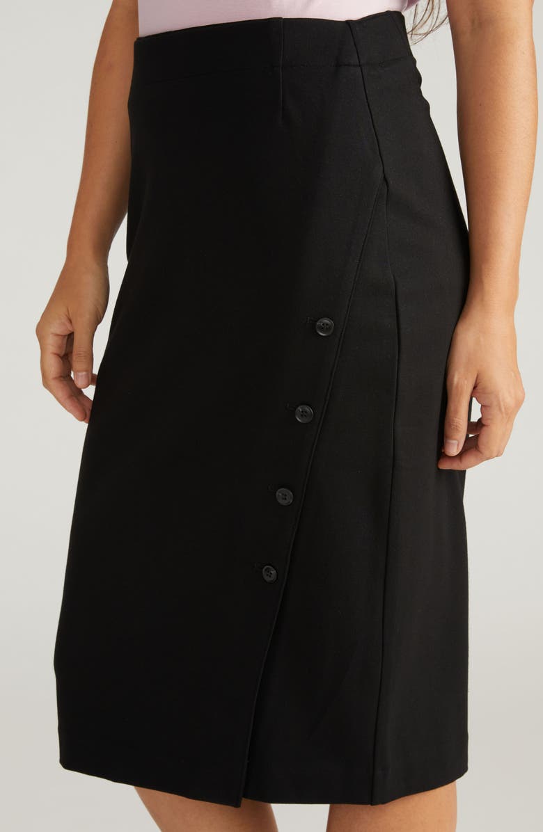 Universal Standard Anya Ponte Skirt, Alternate, color, Black