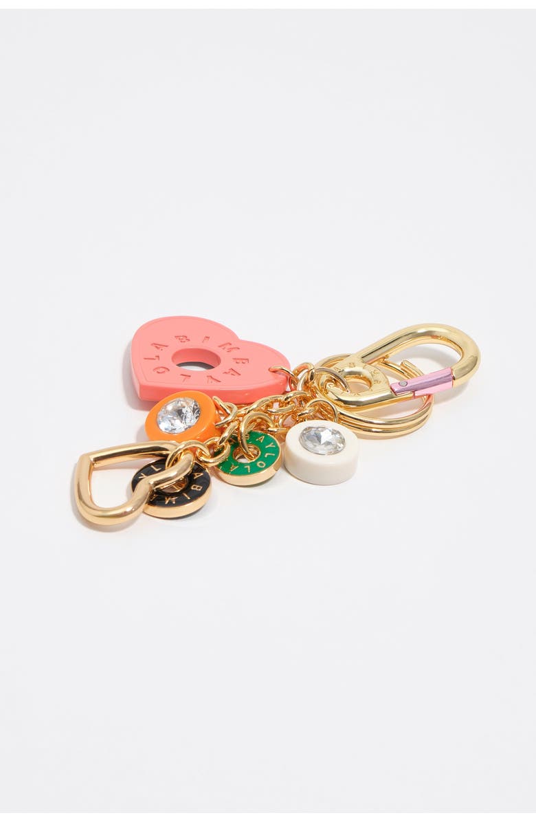 Bimba y Lola Metal Multi-Logo Key Ring, Alternate, color, Gold