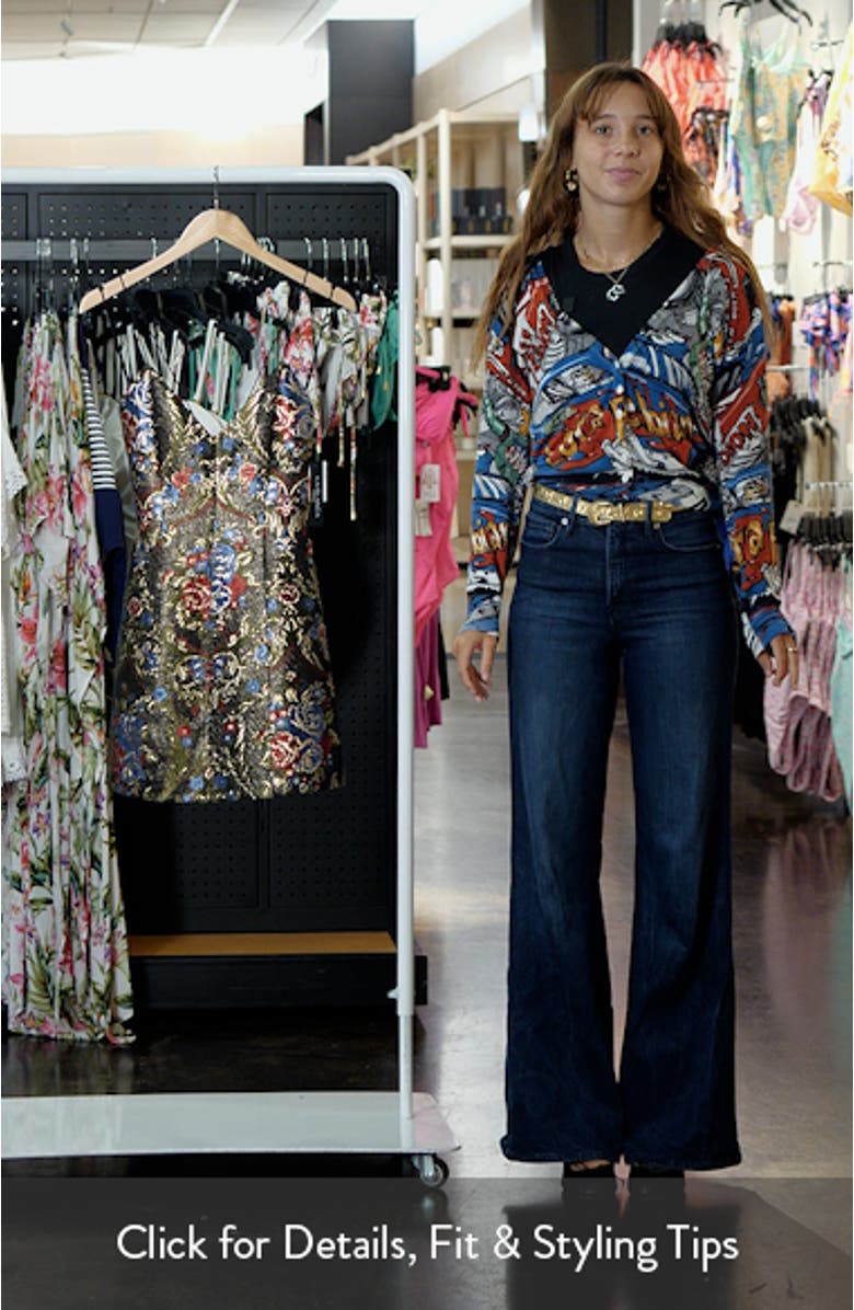 Tayla Floral Jacquard Lantern Minidress, sales video thumbnail