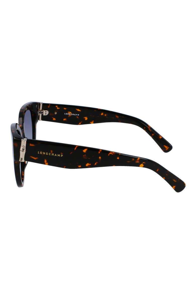 52mm Gradient Tea Cup Sunglasses, Alternate, color, DARK HAVANA
