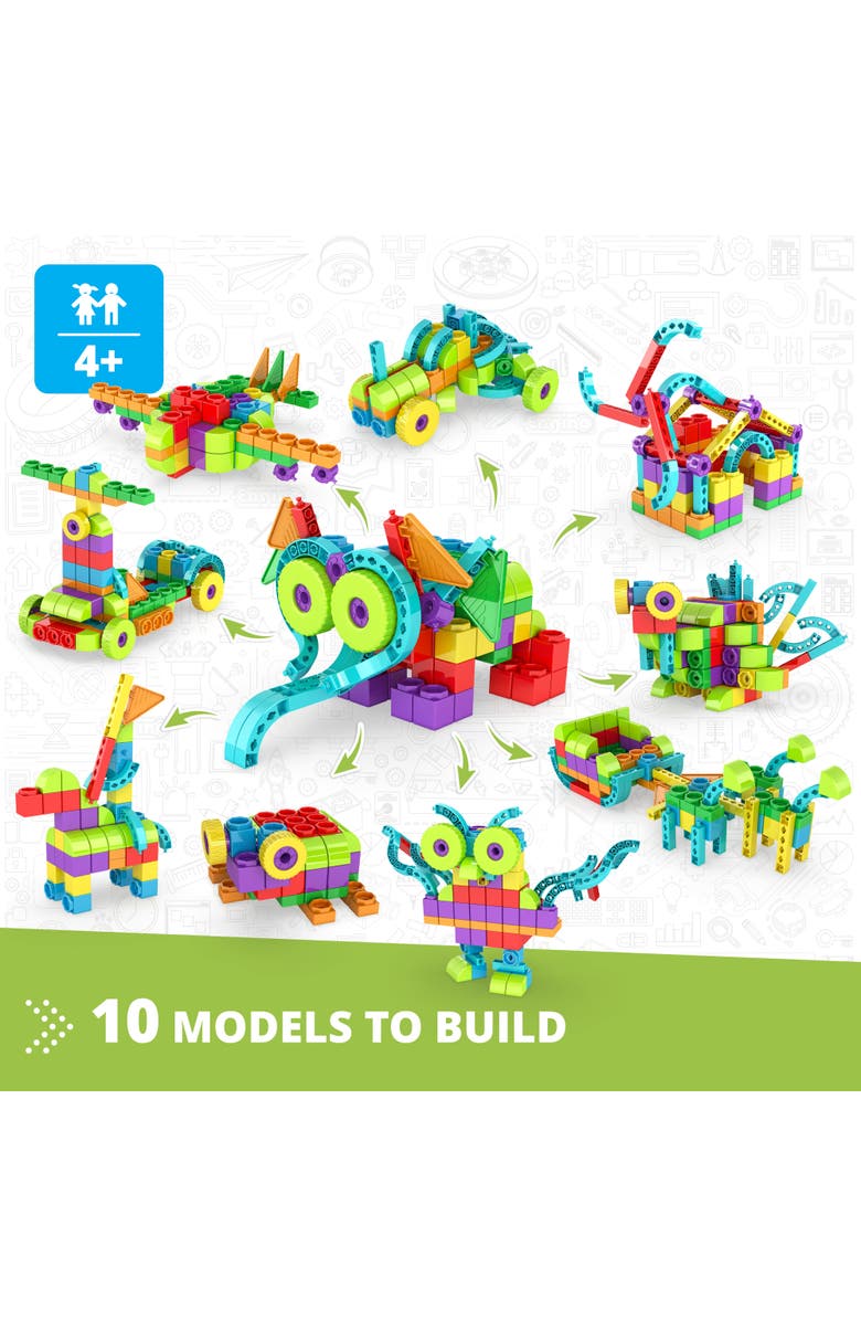 Engino Qboidz Elephant 10 Model Brick Building Set, Toy Construction, Alternate, color, Multicolored