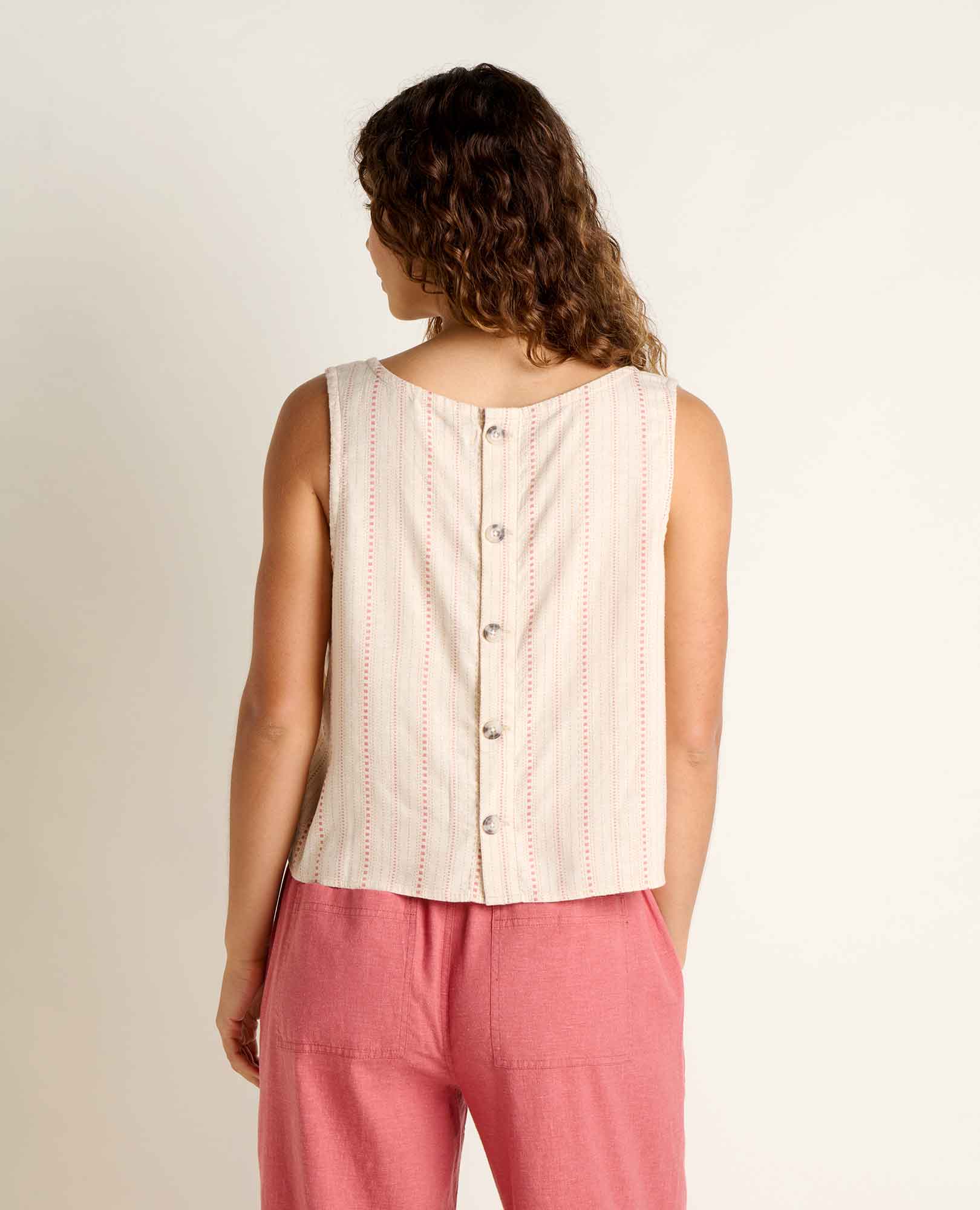 Toad And Co Taj Hemp Button Back Tank