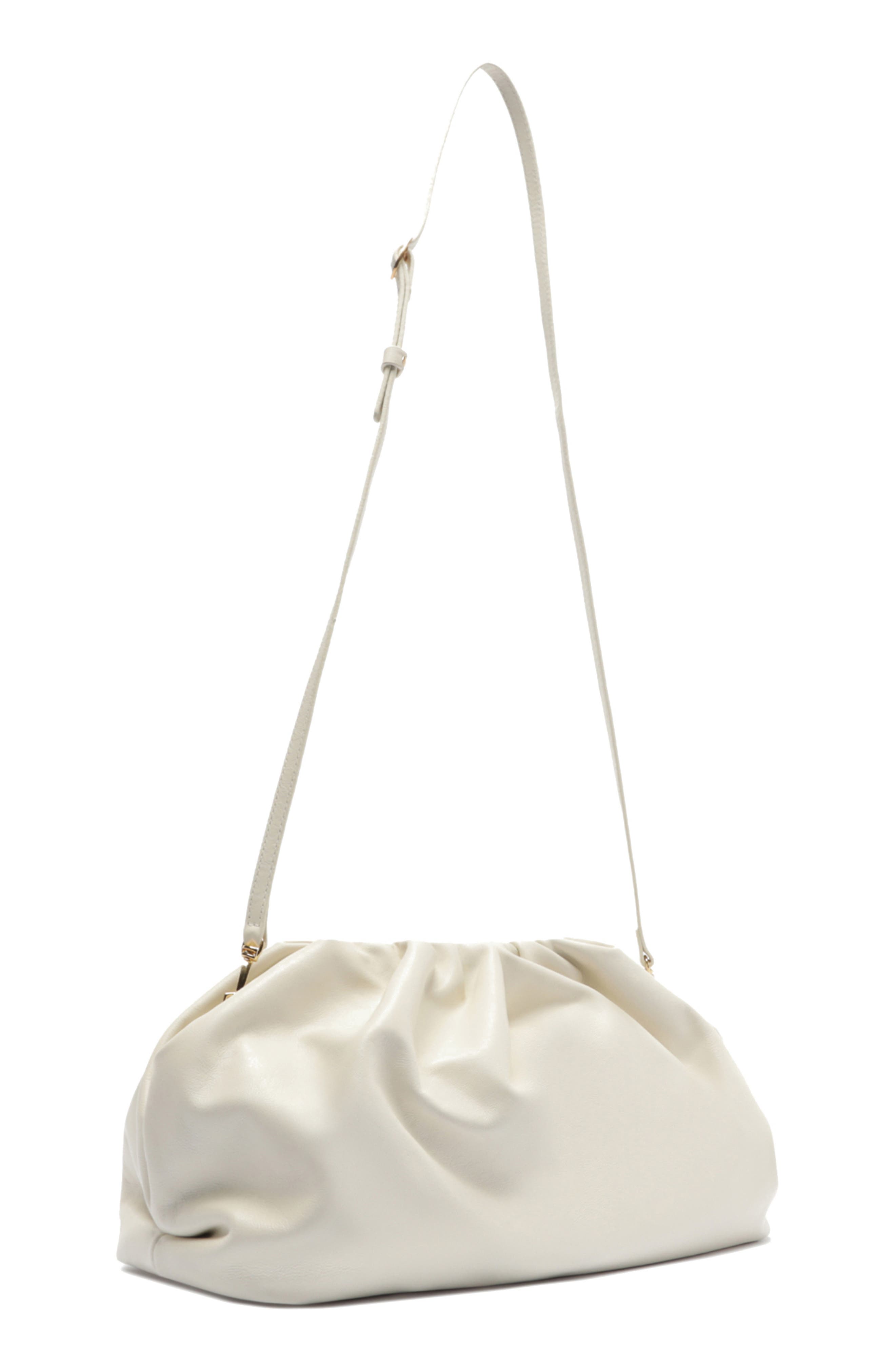 Arezzo Elizabeth Small Leather Clutch, Alternate, color, 