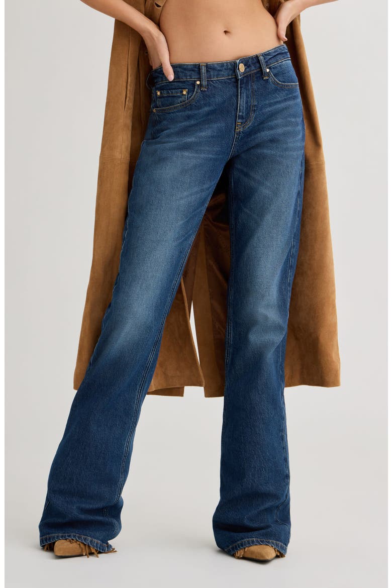 Beverly Low Rise Wide Leg Jeans, Main, color, BLUE