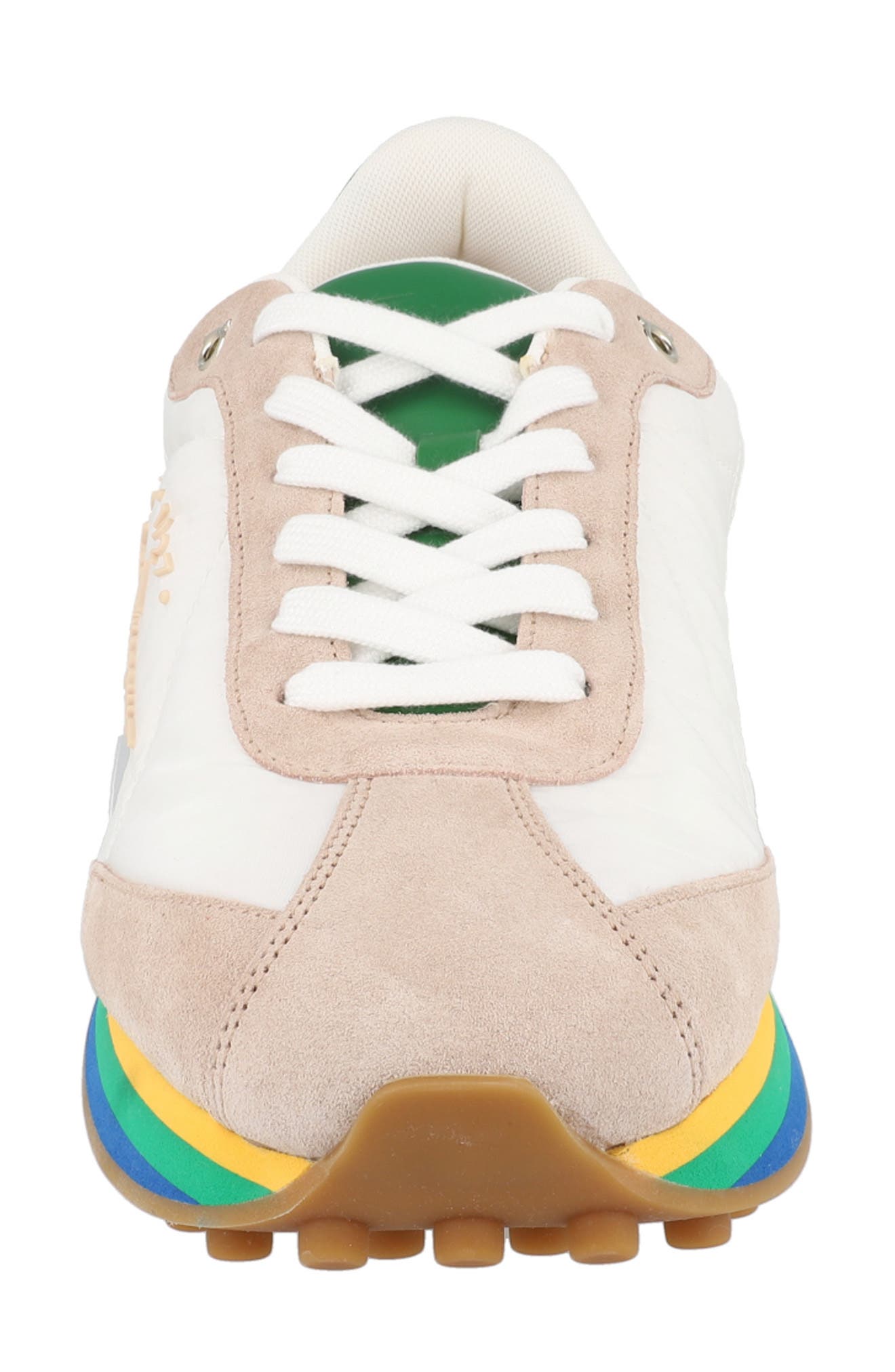 FERRAGAMO Striped Sole Sneaker, Alternate, color, 