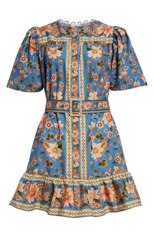 Farm Rio Superbloom Tapestry Cotton Shirt Dress In Super Bloom Tapestry