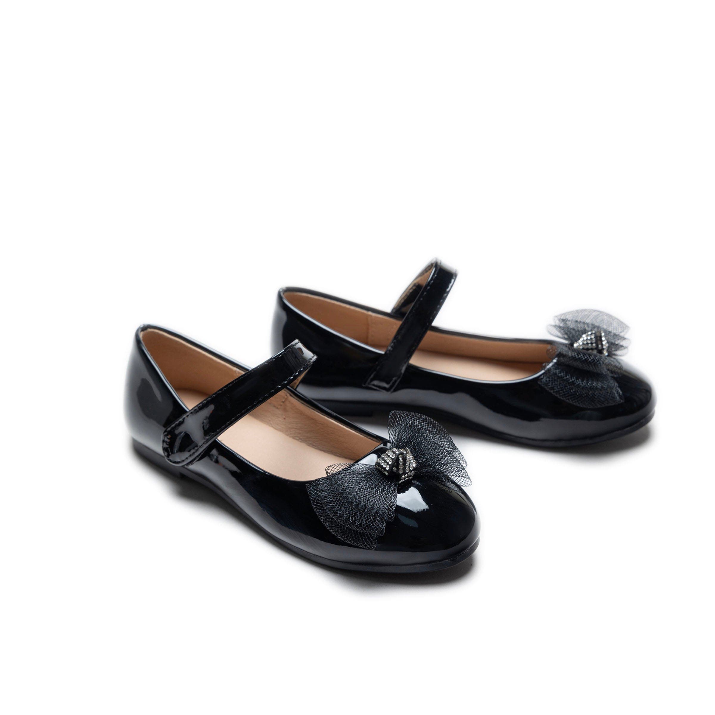 Tulleen Lucille Bow Flats, Alternate, color, Black