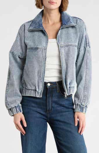 Vigoss Dad Denim Bomber Jacket