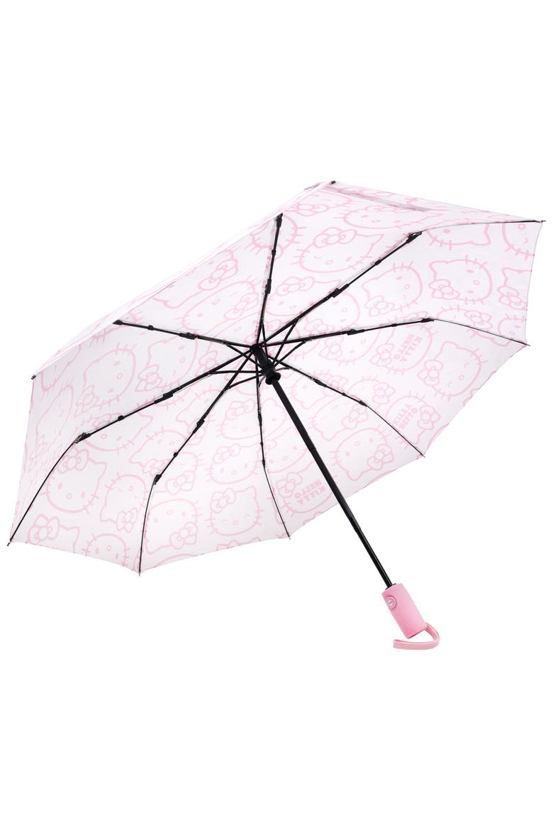 Expression Outline Print Umbrella, Alternate, color, WHITE/PINK