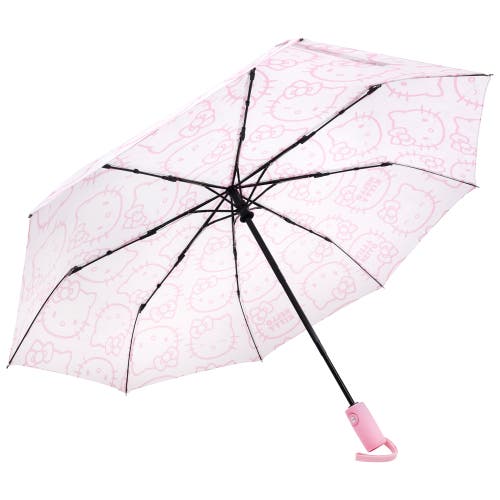 Sanrio Hello Kitty Expression Outline Print Umbrella In Pink