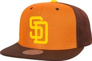 Mitchell & Ness Men's Mitchell & Ness Orange/Brown San Diego Padres Cooperstown Collection Basic Flip Snapback Hat