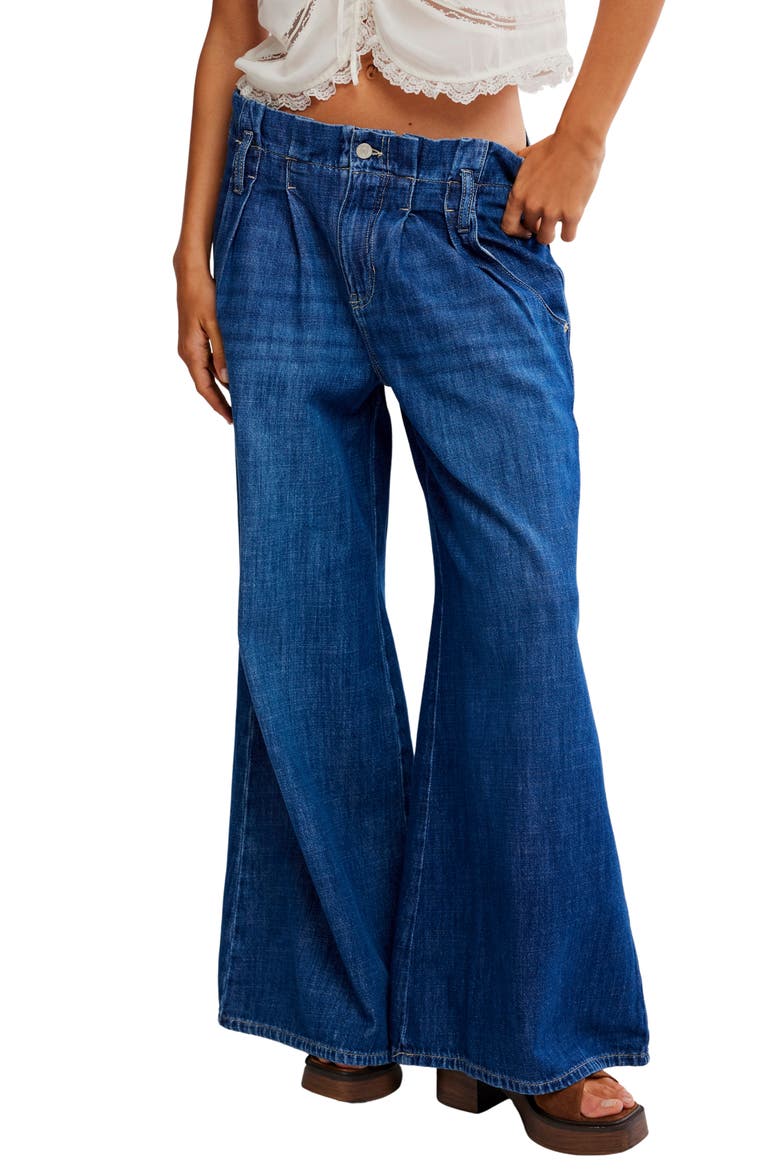 Forager High Waist Superwide Leg Jeans, Main, color, NOMAD