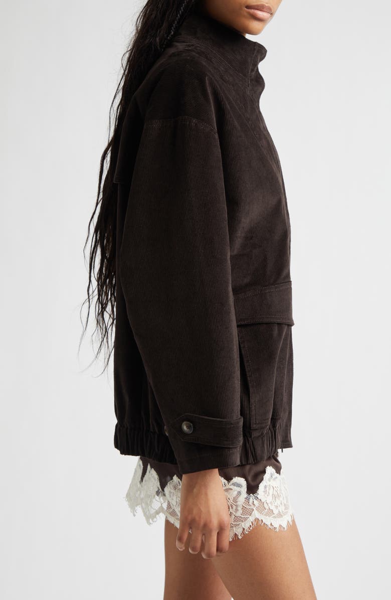 Siedrés Polca Stretch Corduroy Jacket, Alternate, color, Dark Brown