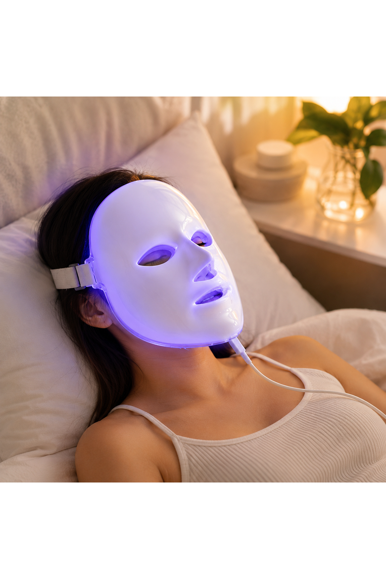 7-in-1 LED Face Mask & Vitamin C Serum, Alternate, color, Multicolor