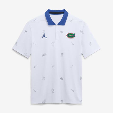 Men's Jordan Brand  White Florida Gators Vapor Pattern Dri-FIT Polo