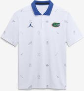 Jordan Brand Men's Jordan Brand White Florida Gators Vapor Pattern Dri-FIT Polo