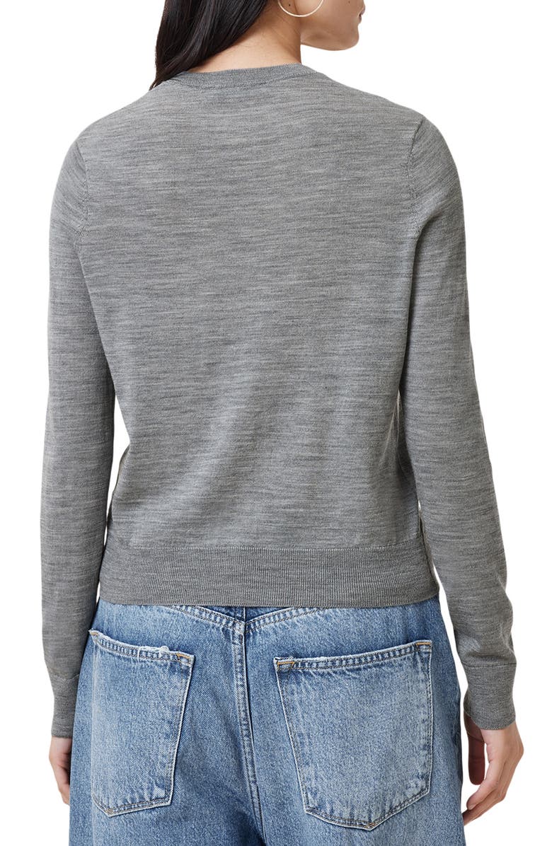 AllSaints Anouk Wool Cardigan, Alternate, color, Pale Grey Marl