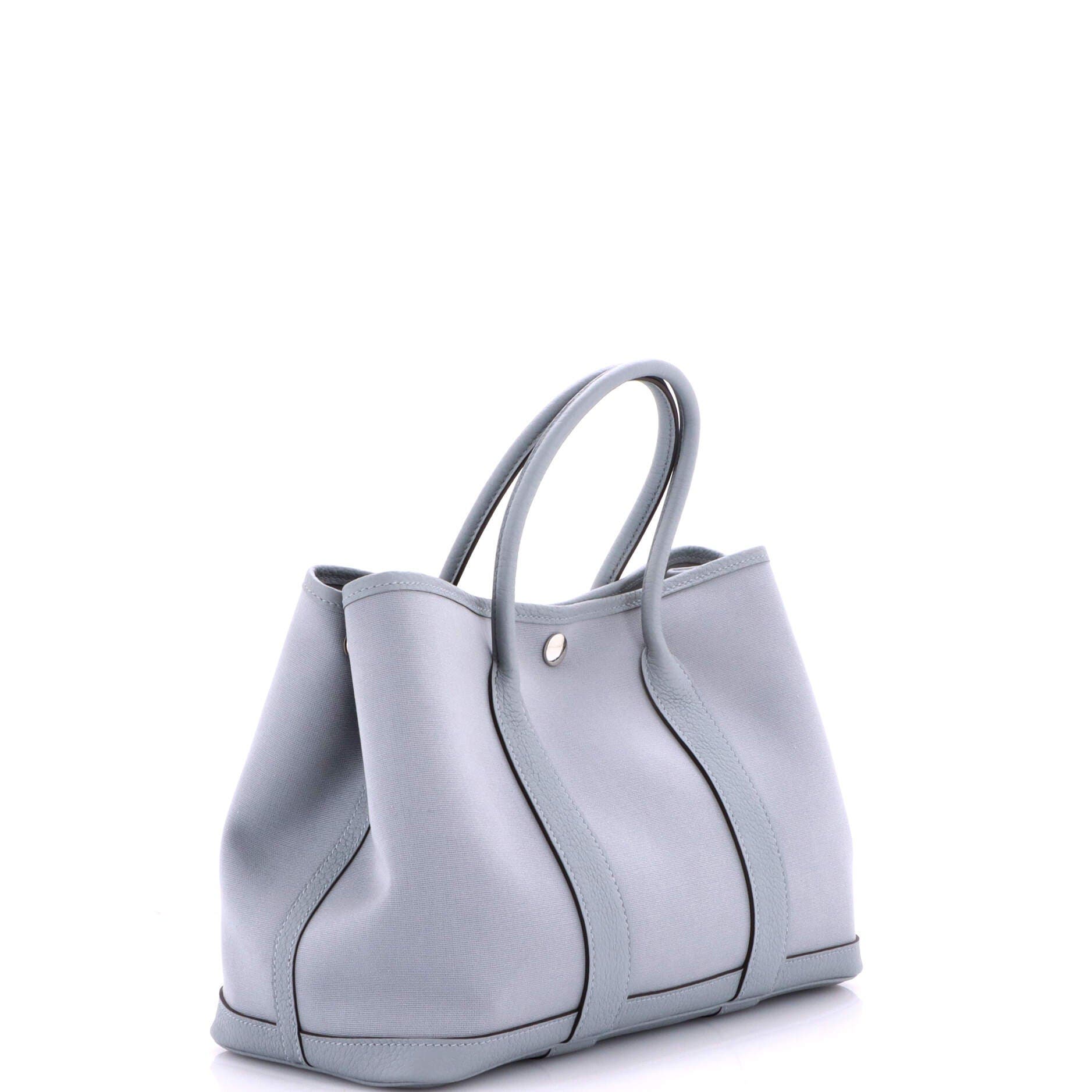 Garden Party Tote Toile and Leather 30, Alternate, color, Grey
