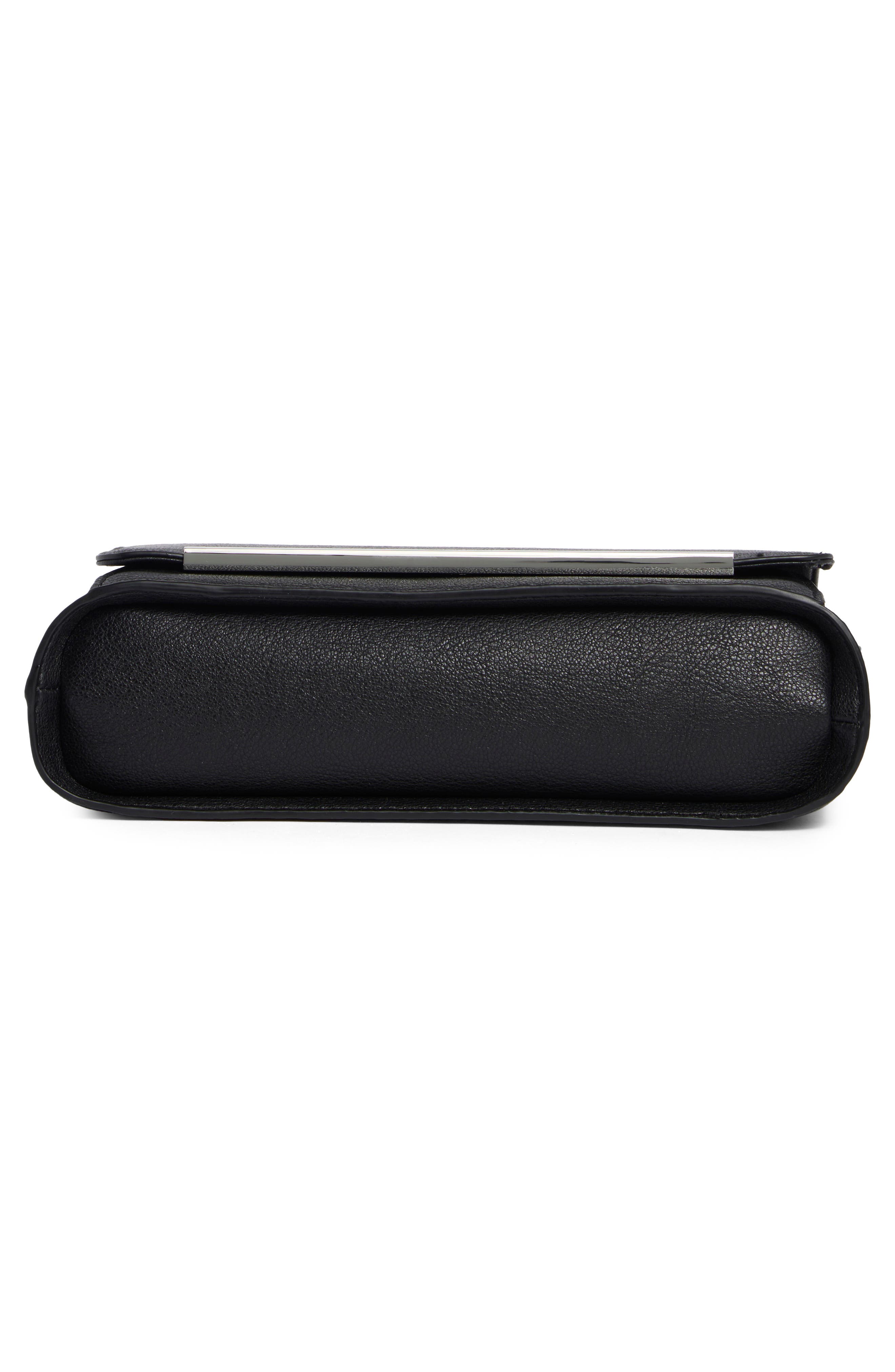 Calvin Klein Alia Shoulder Bag, Alternate, color, Black/ Silver