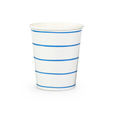 Frenchie Striped 9 oz Cups