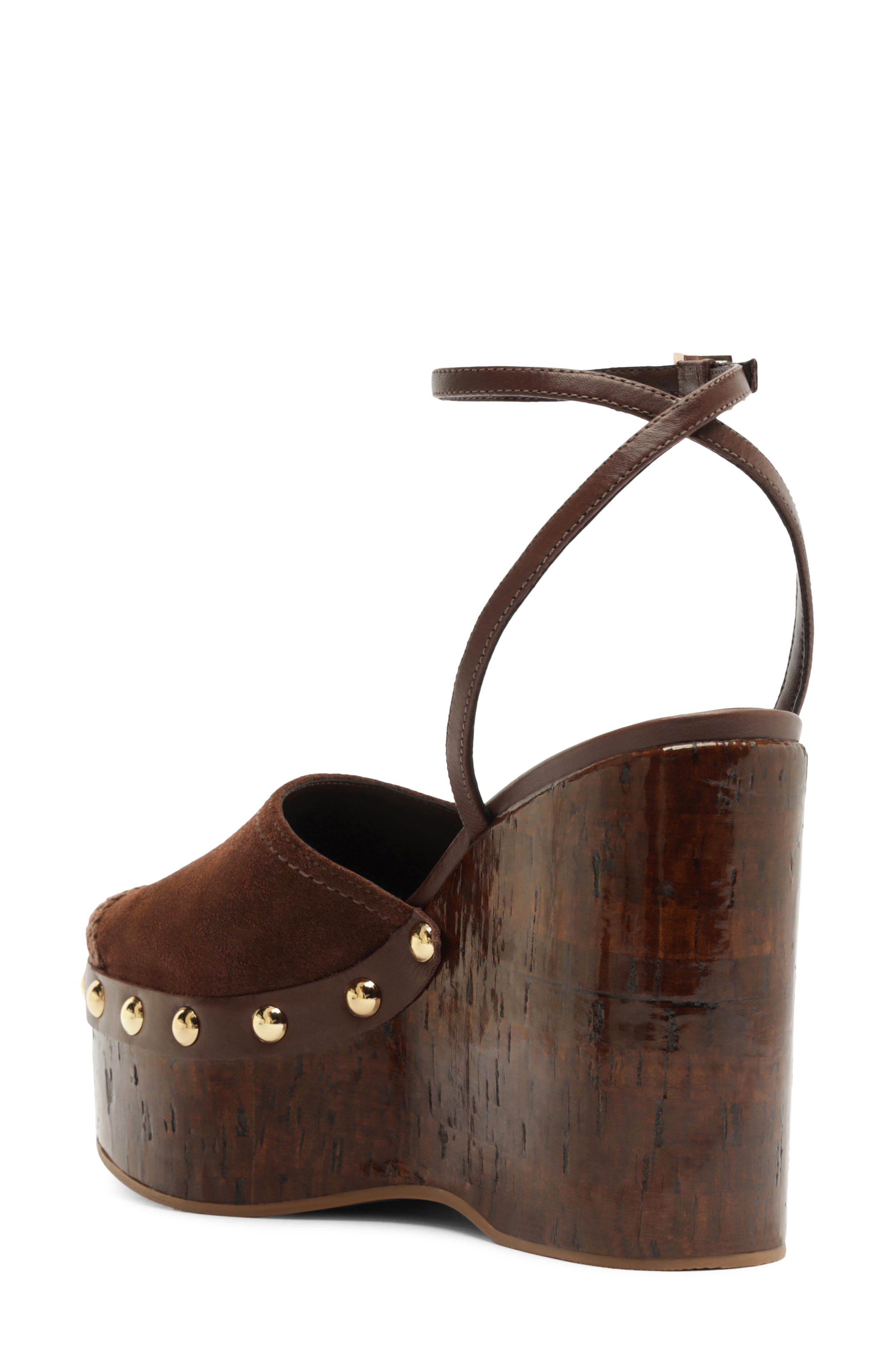 Schutz Kayana Platform Wedge Clog, Alternate, color, Root Brown