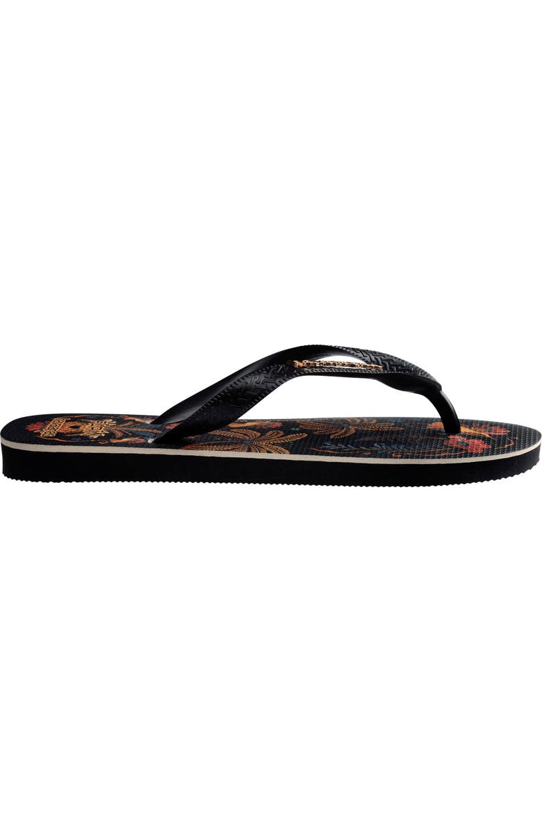 Havaianas x FARM Rio Classic Flip Flop, Alternate, color, Black