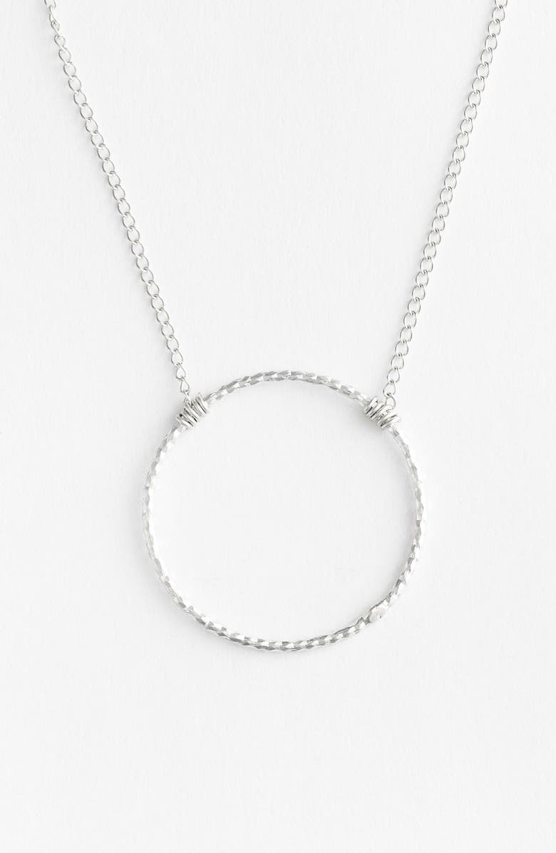 Dogeared 'Karma Sparkle' Pendant Necklace, Alternate, color, 