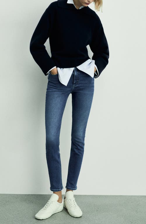 Mango Women's Maternity Skinny Jeans In Dark Blue