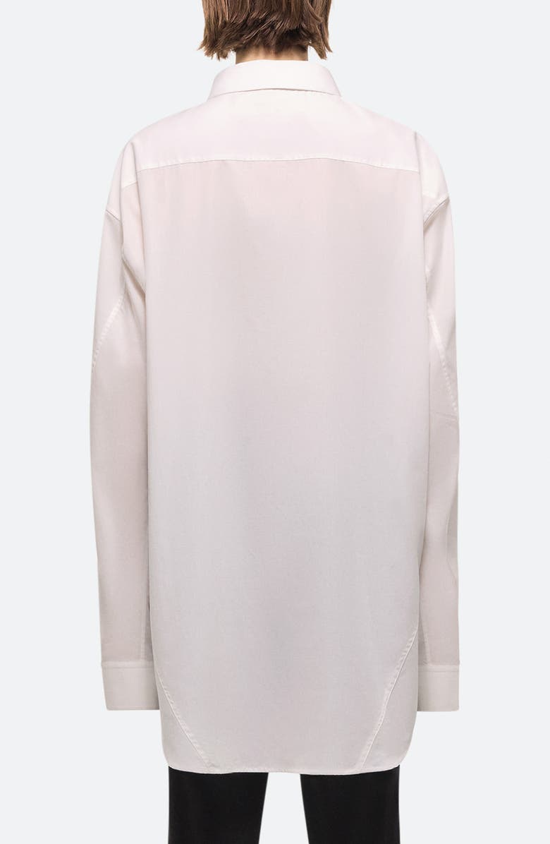 Helmut Lang Apex Cotton Button-Up Shirt, Alternate, color, White - 100