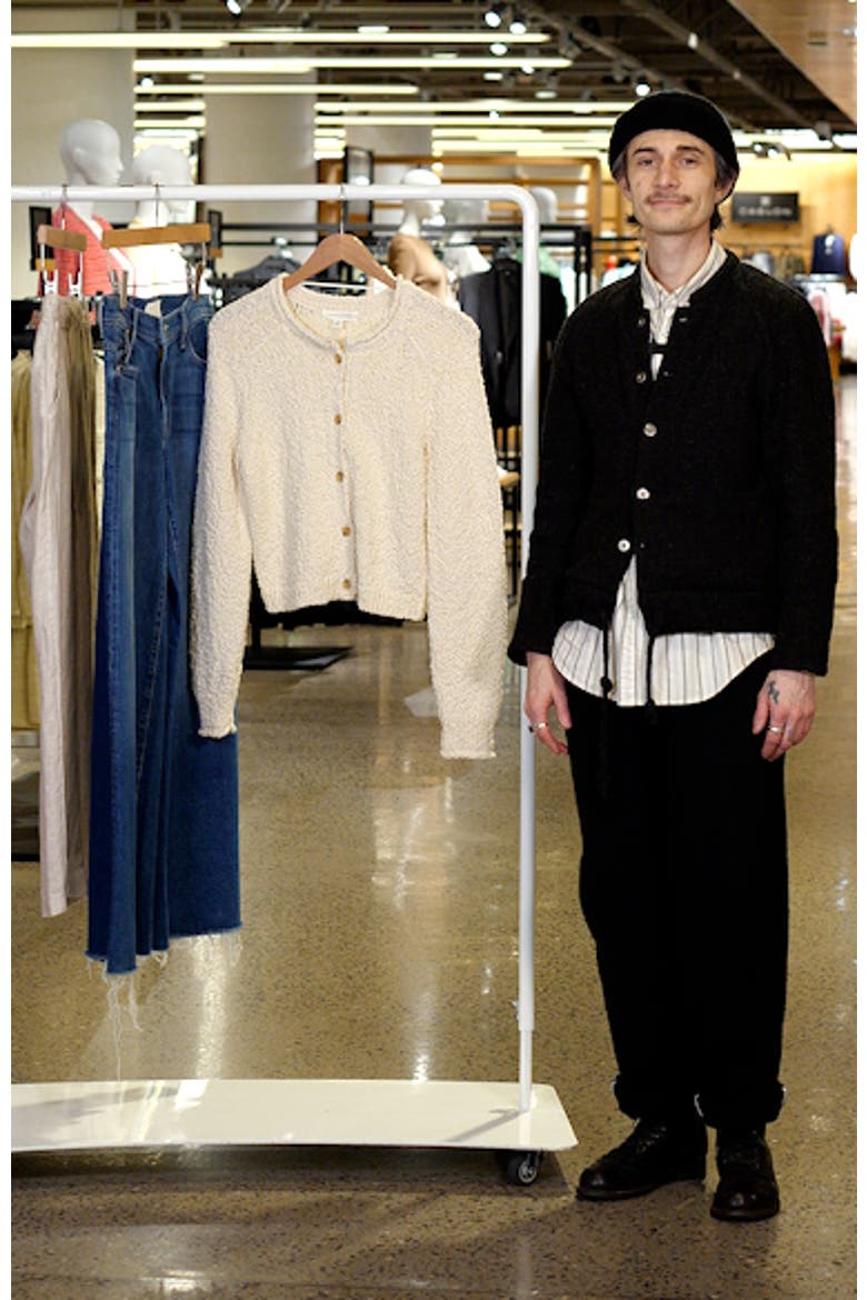 Fitted Textured Cotton Cardigan video
