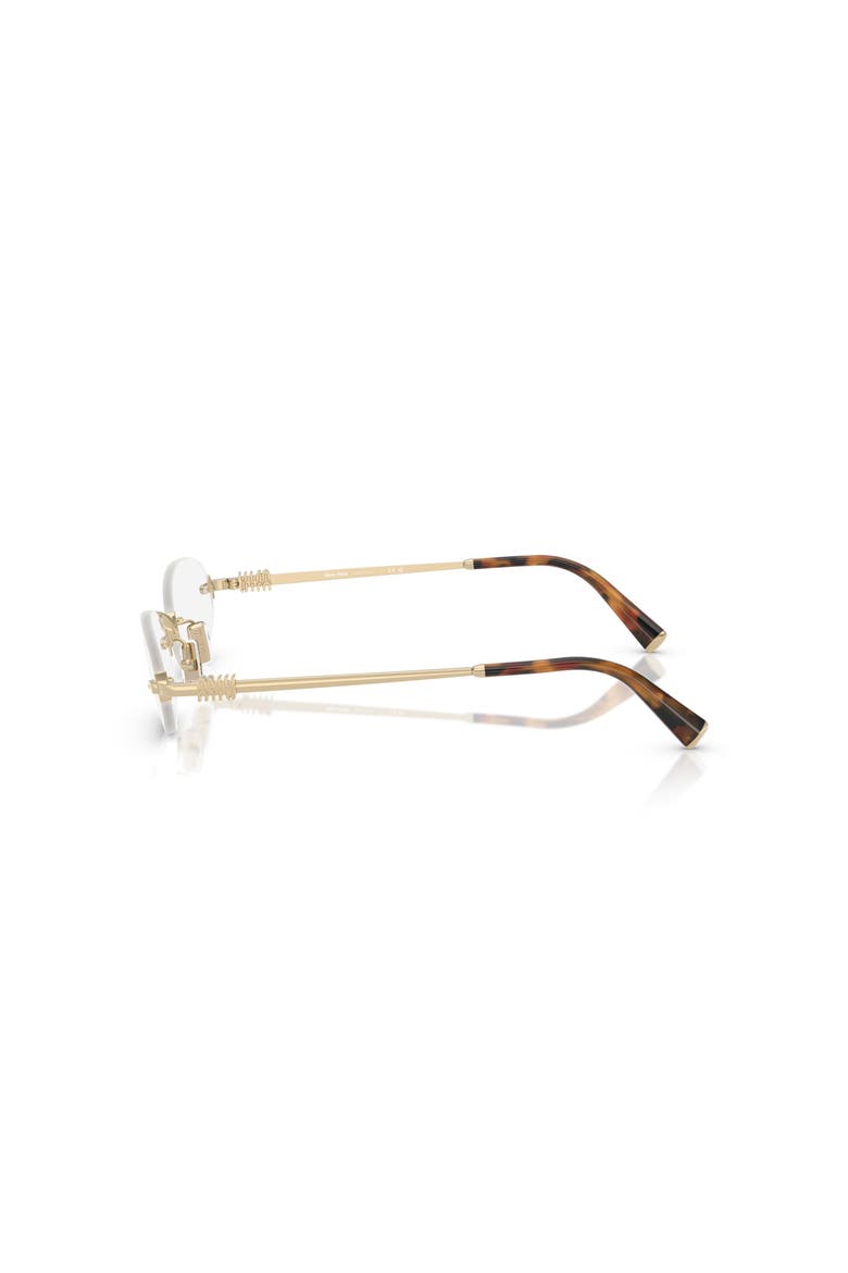 51mm Oval optical glasses, Alternate, color, Gold/ Tortoise