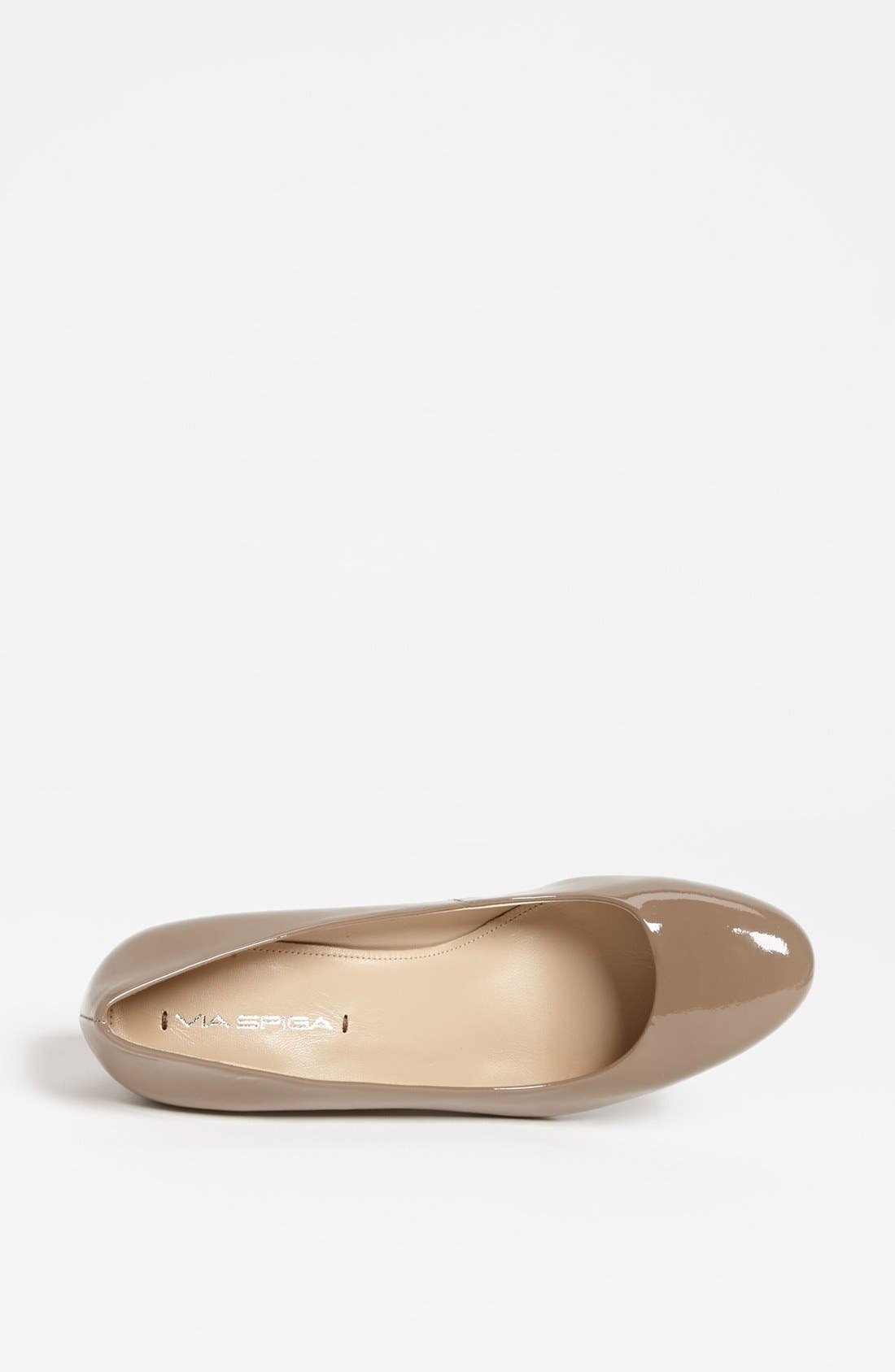 'Farley' Wedge Pump, Alternate, color, DARK TAUPE PATENT