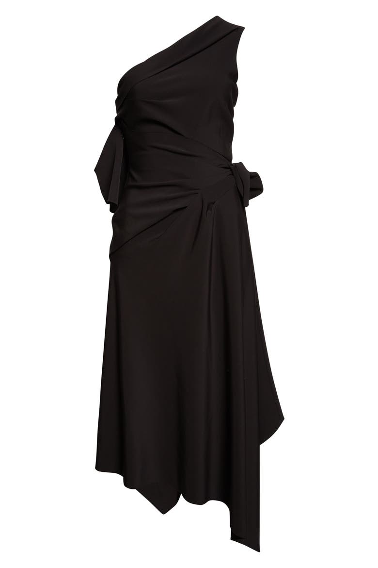 Draped Towel Dress, Alternate, color, BLACK