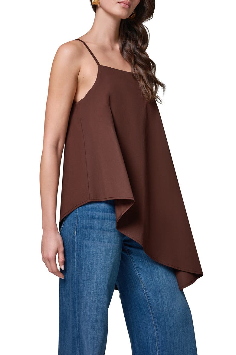 Asymmetric Stretch Poplin Top, Alternate, color, CANYON