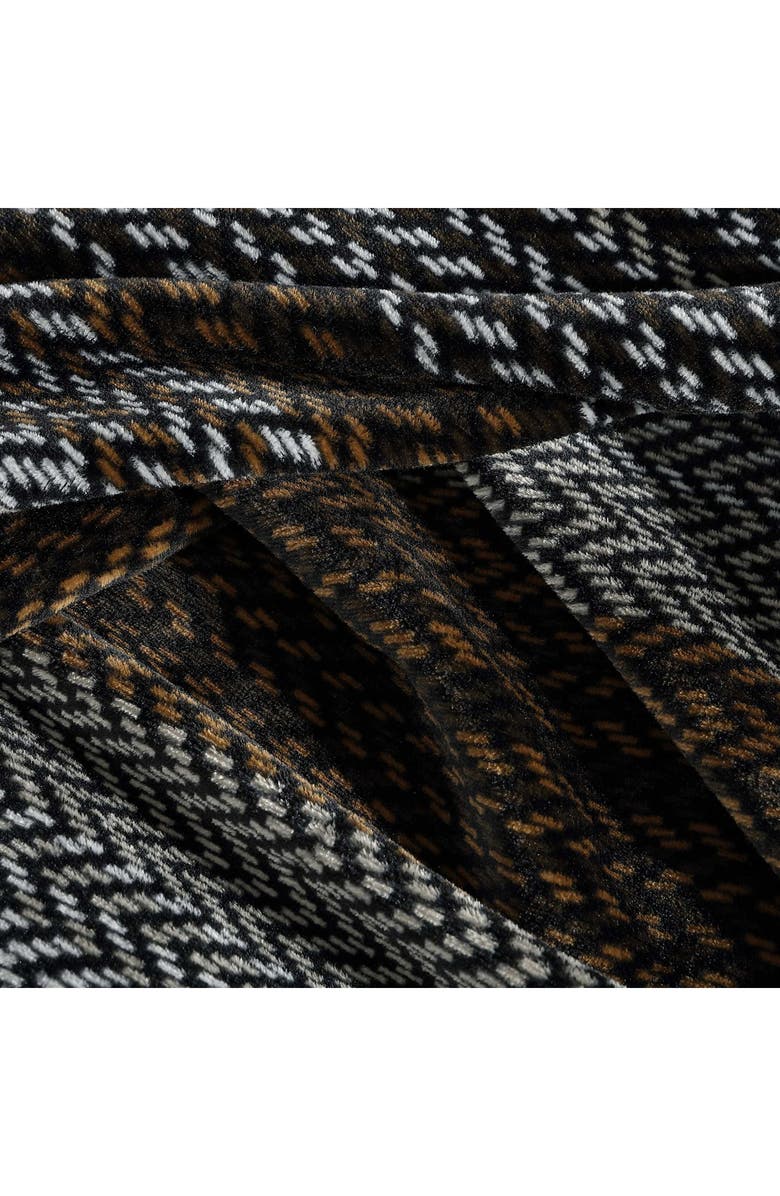 Wrangler Nash Stripe Throw Blanket, Alternate, color, Dark Brown