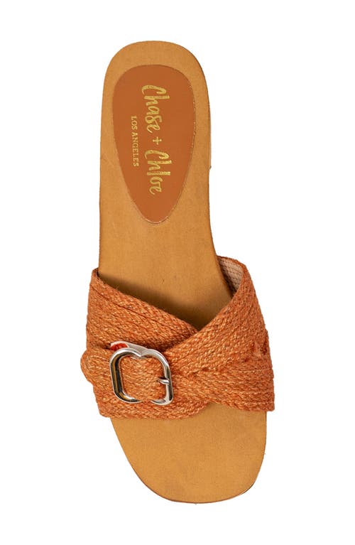 CHASE & CHLOE CHASE AND CHLOE BUCKLE SLIDE SANDAL 