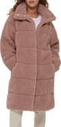 Levi's Quilted Fleece Long Teddy Coat
