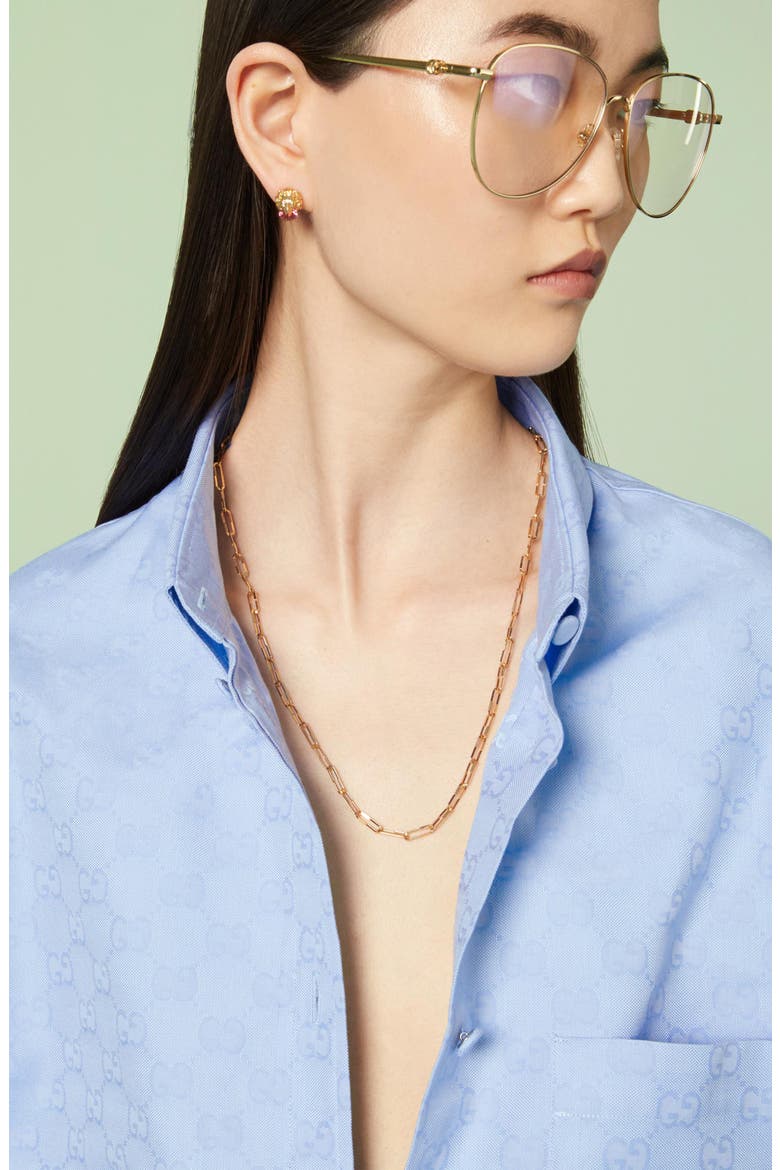 Link to Love Chain Necklace, Alternate, color, NO COLOR