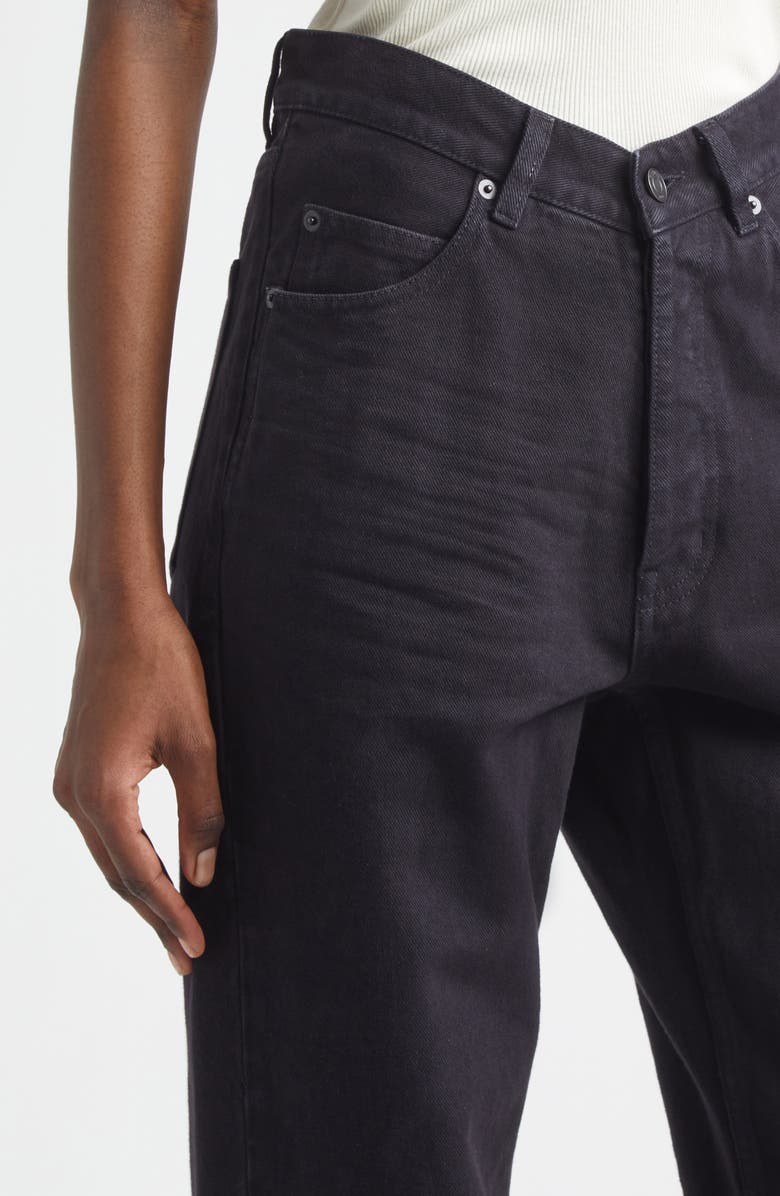 Saint Laurent V-Waist Wide Leg Jeans, Alternate, color, 