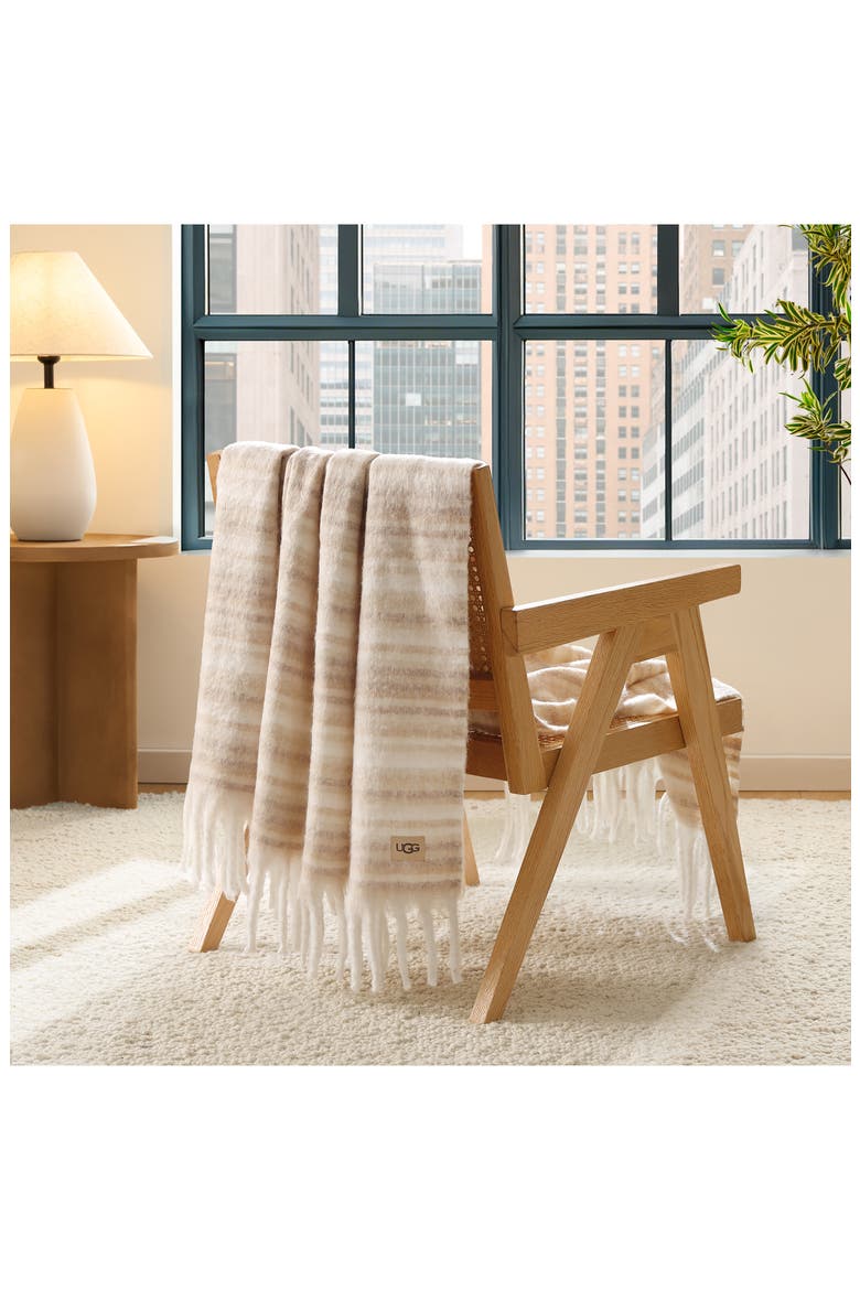 Joana Throw Blanket, Alternate, color, MUSTARD SEED/ CHESTNUT