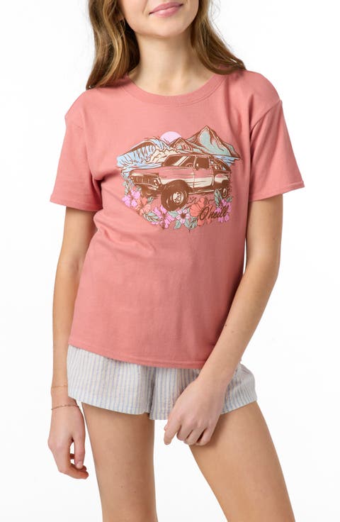 Kids' Sunset Crossing Cotton Graphic T-Shirt (Big Kid)